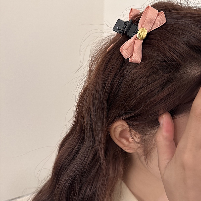 Kẹp Tóc Hình Nơ Nhỏ Màu Trắng Phong Cách Mới 2023