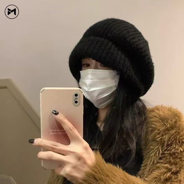 Mũ beret Len Dệt Kim Phong Cách Thời Trang Nhật Bản Hàng Mới 2023