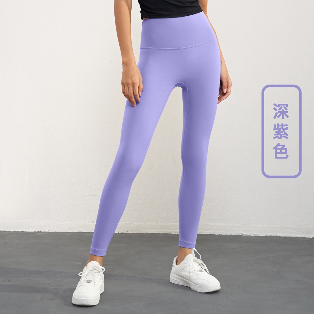Quần Tập Yoga Lưng Cao Dáng Chữ T Có Túi Sau Lưng
