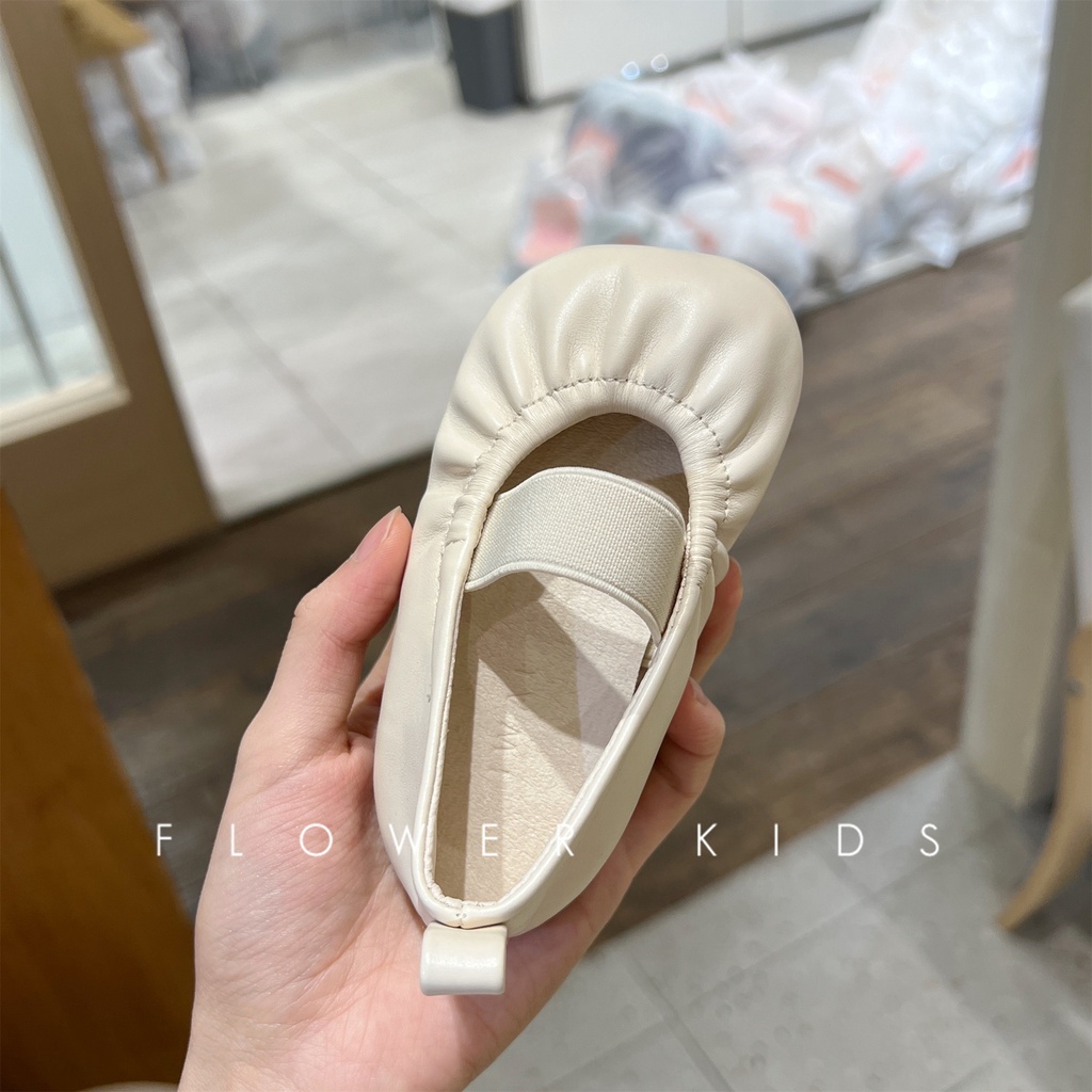 Giày Công Chúa Mũi Vuông Bằng Da Co Giãn Phong Cách Hàn Quốc Cổ Điển Mùa Xuân Hè Dành Cho Bé Gái 5