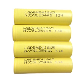 2500mha large he4 power 18650 up to 25a lithium battery.