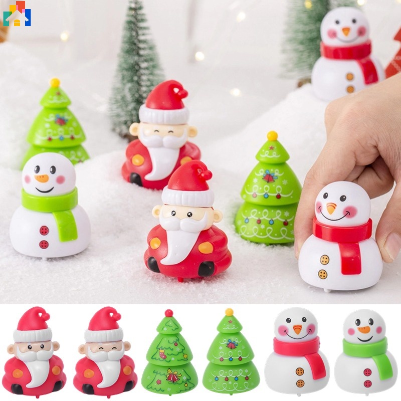 Dễ Thương Đồ Chơi Xe Kéo Hình Ông Già Noel / Người Tuyết Bằng Nhựa mini Trang Trí Giáng Sinh / Sinh Nhật / Tiệc Tùng