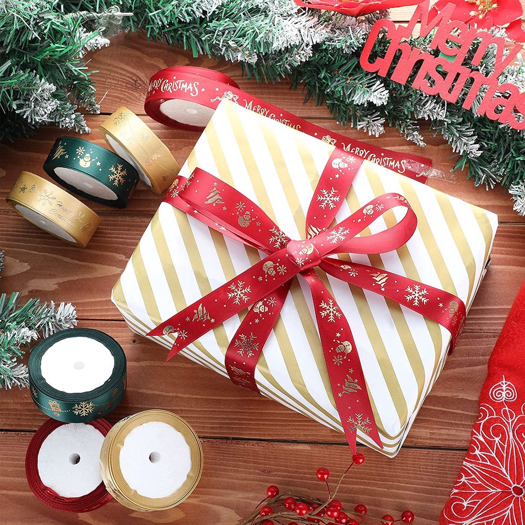 Dây Ruy Băng Trang Trí Quà Giáng Sinh