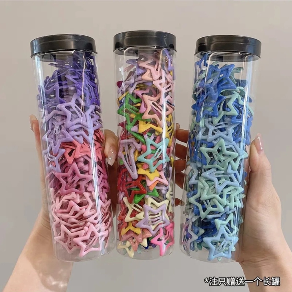 Set 50 Kẹp Tóc kẹp tóc cho bé kẹp tóc con Hình Ngôi Sao Nhiều Màu Sắc