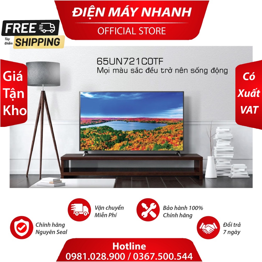 Smart Tivi LG 65 inch 4K 65UN721 CBX  - Mới 100% CBX