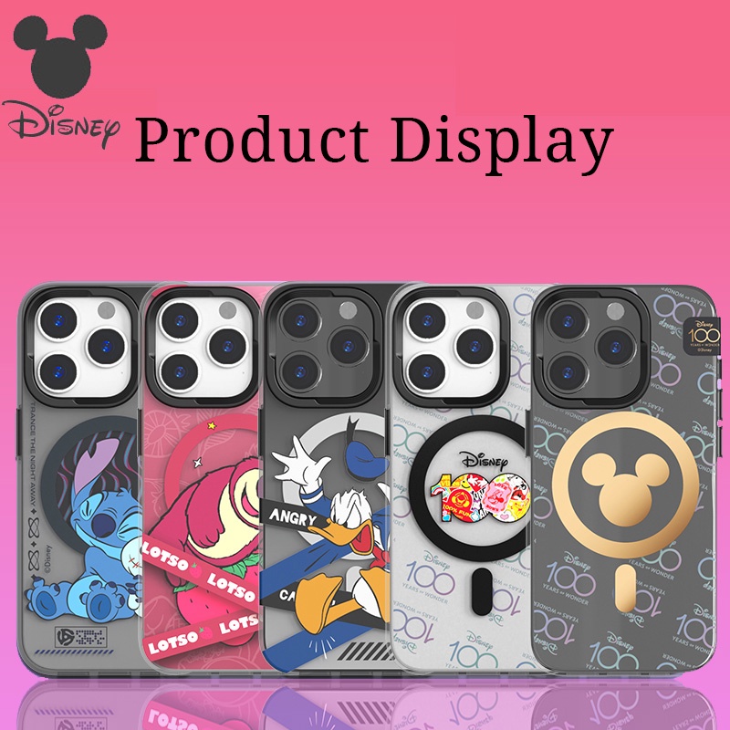 Ốp Điện Thoại Chống Sốc Màu gradient Hình mickey donald Cho iphone 15 pro max / 15 pro / 15 / plus / 15