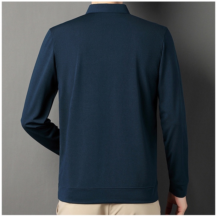 Áo Thun polo Dài Tay Họa Tiết Sọc Ngang Thời Trang Dành Cho Nam