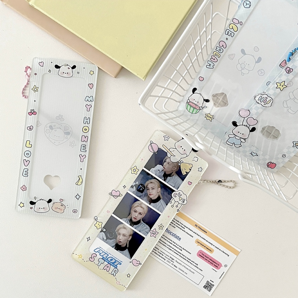 Dễ Thương Ví Đựng Thẻ idol Để Bàn Bằng acrylic Họa Tiết Chân Cún Đáng Yêu