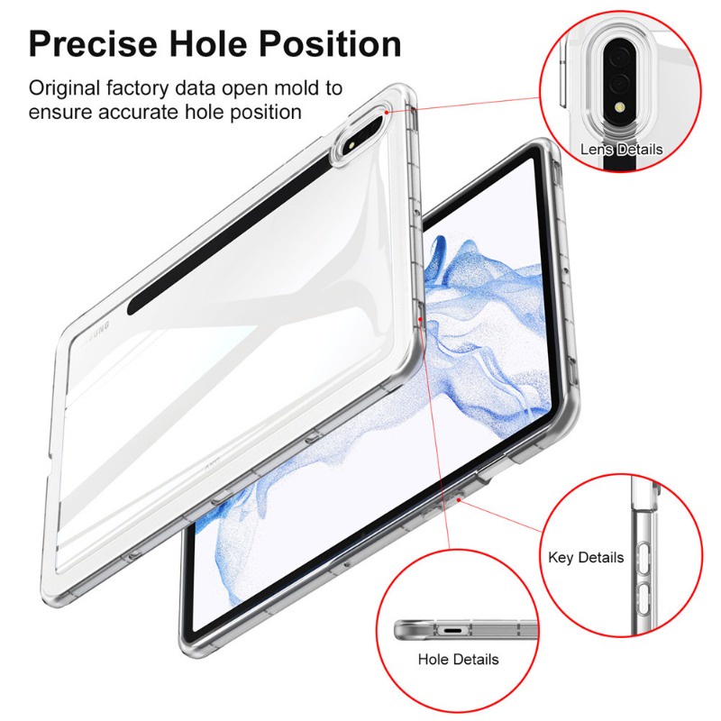 Bao Da Máy Tính Bảng tpu Silicon Chống Sốc Cho samsung galaxy tab s8 s7 s9 11.0 Smx700 Smx706 Smx710 x716b x718u sm-t870 sm-t875 Ốp