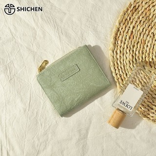 Ví Ngắn Dạng Gập Phong Cách retro Âu Mỹ Đơn Giản Cho Nữ