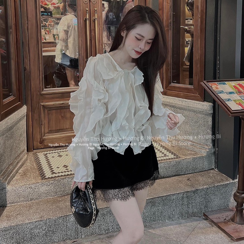 Áo Nữ Kiểu Tơ Bèo Khuy Ngọc