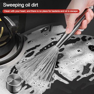 Chổi Cọ Nồi Cọ Chảo Inox 201/304 Bàn Chải Chà Nồi Đánh Bóng Loại Bỏ Rỉ Sét Tiện Dụng Có Cán Cầm