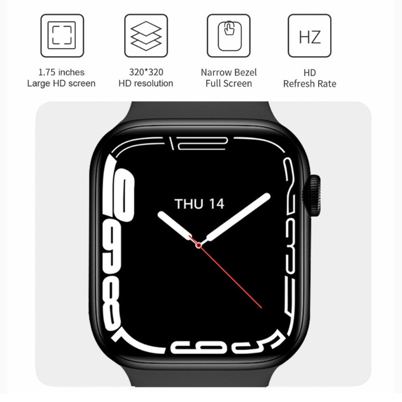 Đồng Hồ Thông Minh dw37 pro Màn Hình 1.75 inch Kết Nối bluetooth Theo Dõi Sức Khỏe