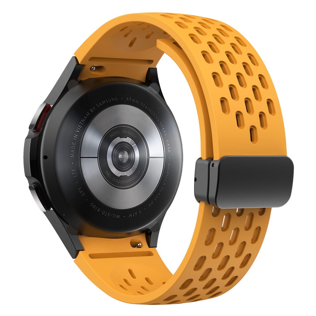 Silicone Dây Đeo Silicon Từ Tính Cho Đồng Hồ Thông Minh samsung galaxy watch 6 / 4 classic 47mm 46mm watch5 pro 6 5 40mm 44mm 45mm