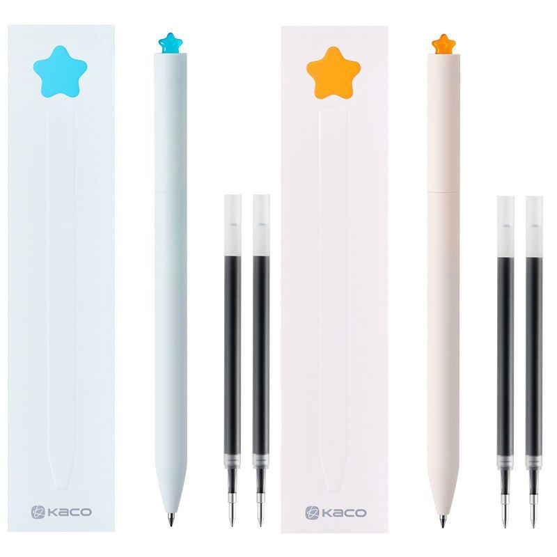 Kaco Hộp Quà Tặng Bút Mực gel Ngòi 0.5Mm Xoay Được Kiểu Dáng Đơn Giản