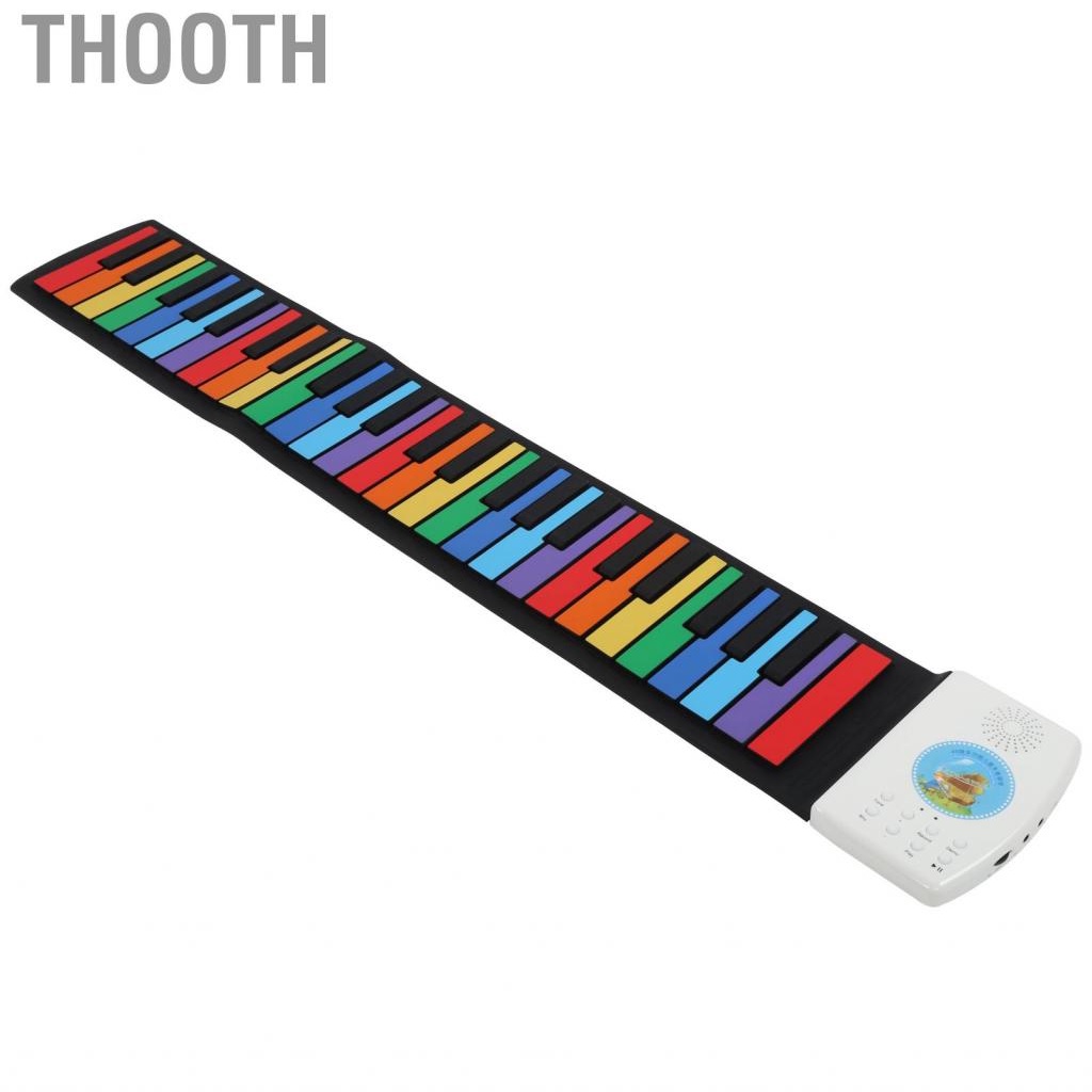 Thooth Piano Silicone 49 Keys Roll Up Keyboards Hand Education