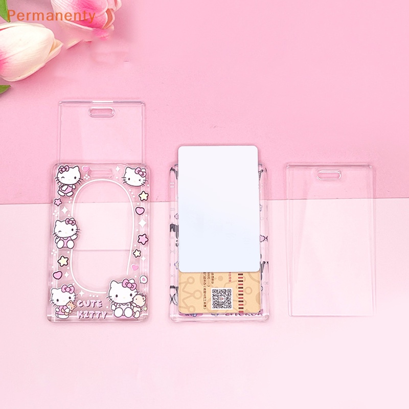 Sanrio kuromi my melody Ví Đựng Thẻ Có Dây Đeo Hoạt Hình anime cinnamoroll pompom purin Dễ Thương Cho Học Sinh