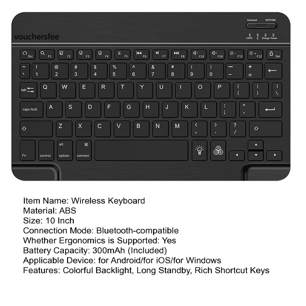 Bàn Phím bluetooth Không Dây Nhiều Màu Sắc Công Thái Học Phím Ngắn Dài Giàu Có Từ Tính Cho Máy Tính Bảng / Điện Thoại / Máy Tính Bảng / Máy Tính Bảng