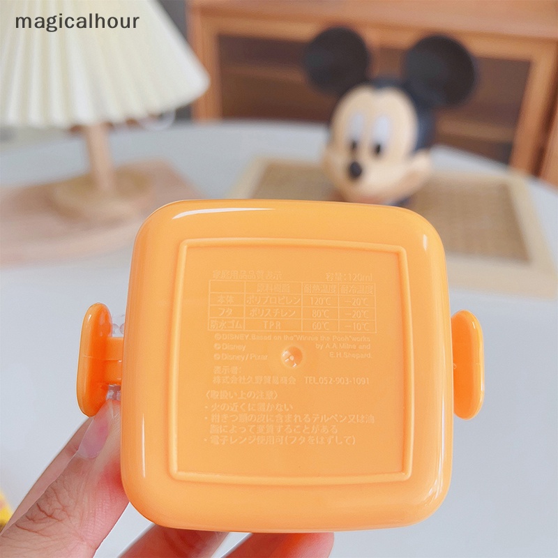 Magicalhour ^ ^ Hộp cơm Bằng Nhựa Họa Tiết Hoạt Hình Dễ Thương Có Khóa Bảo Quản Thức Ăn Tươi Mới Cho Bé Gái * Đồ Ăn Gia Đình
