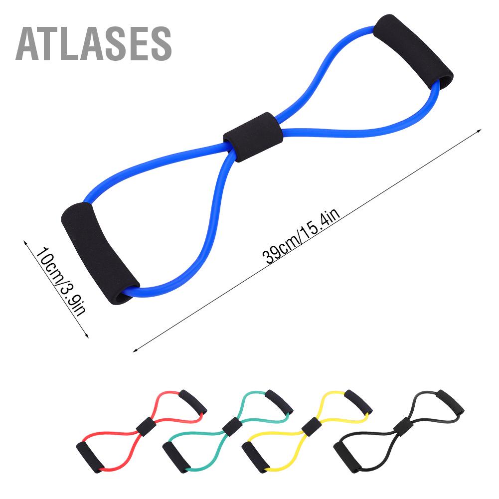 Atlases Dây cao su đàn hồi kháng lực Huấn luyện dây tập thể dục Bài cho phòng Yoga