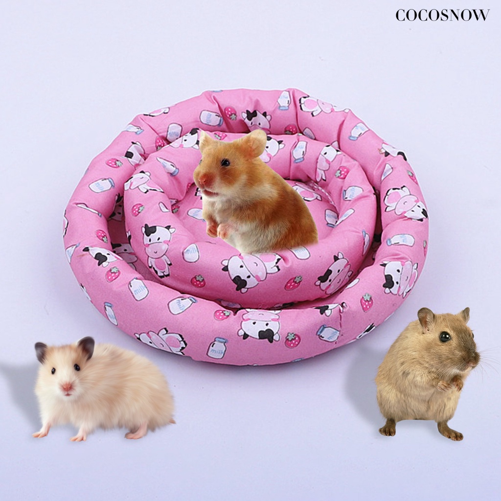 Giường Ngủ Hình Tròn Mềm Mại Co Giãn Tốt Thoải Mái Hình Hoạt Hình Cho hamster