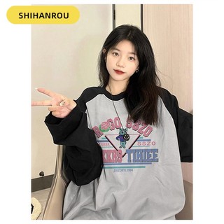 SHIHANROU Áo thun nữ  VanessaLab  vintage sành điệu thời trang Hàn Quốc WTX23934KY 39Z230925