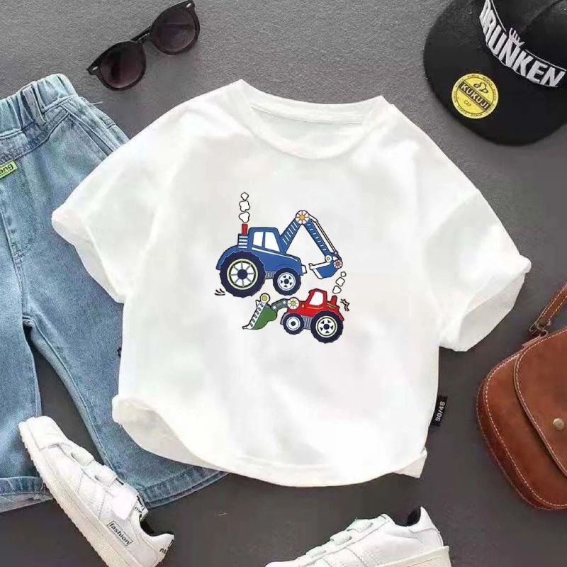 Áo Thun Bé Gái Ngắn Tay 100% cotton Nguyên Chất