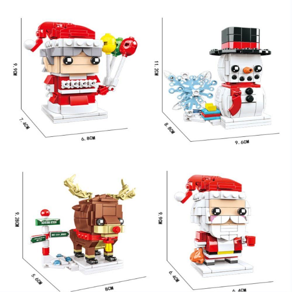 Mmluck Khối Đồ Chơi Lắp Ráp Mô Hình Ông Già Noel Hoạt Hình mini Dành Cho Trẻ Em