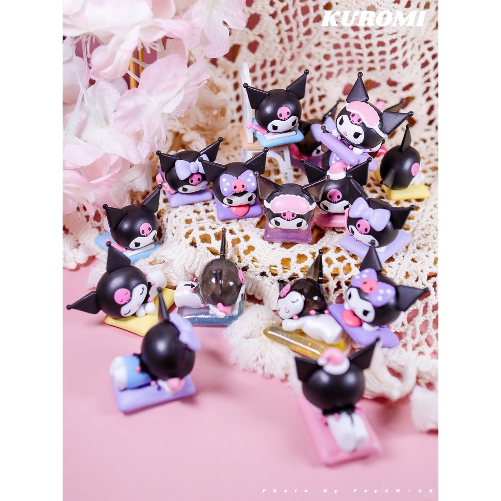 Sanrio Mô Hình Đồ Chơi mini kuromi 12 Kiểu Dáng Đáng Yêu