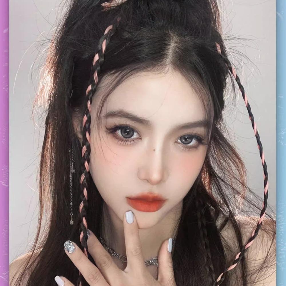 Francesco Tóc Giả y2k Kiểu Thắt Bím Vô Hình Thời Trang Cho Nữ