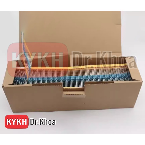 Điện trở xanh 1/4W, 5 vòng màu, sai số 1%