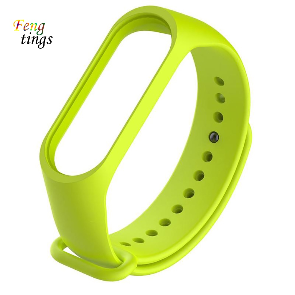 Dây Đeo Thay Thế Chất Liệu Silicon Màu Trơn Cho xiaomi 3 / 4