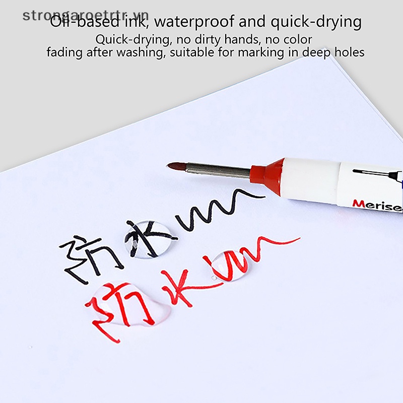 Bút Đánh Dấu Lỗ Sâu Mực Dài 20mm Màu Đỏ / Đen / Xanh Dương Sáng Tạo Đa Năng Trang Trí Nhà Tắm