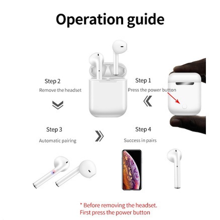 Tai Nghe Không Dây Kết Nối bluetooth i12 xiaomi Hoặc android 5.0 sanrio