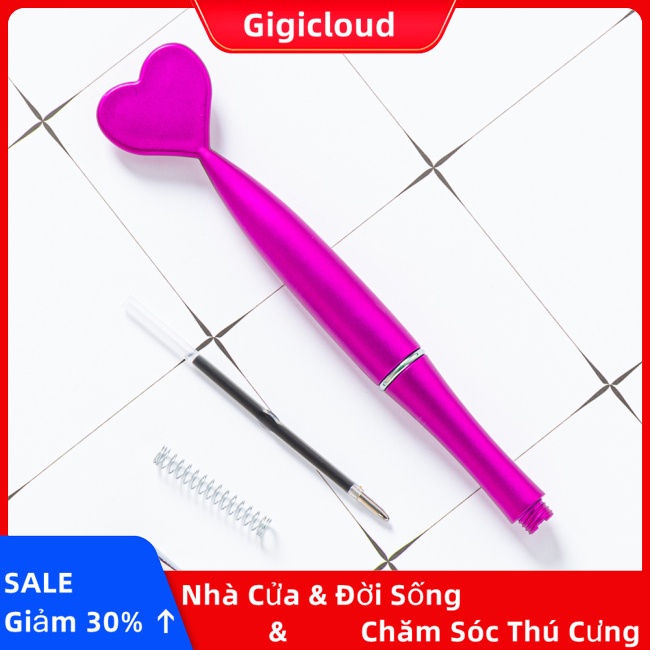 Gigicloud Bút Bi Bằng Nhựa Hình Trái Tim Nhiều Màu Dễ Thương Cho Học Sinh / Văn Phòng
