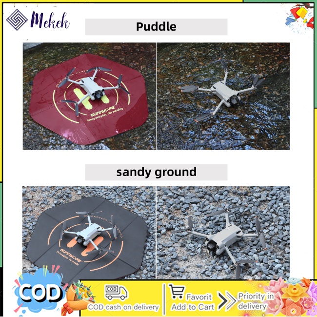 Mekek Tấm Lót Hạ Cánh 60cm Chống Thấm Nước Có Thể Gập Lại Cho dji avata / mini3 pro