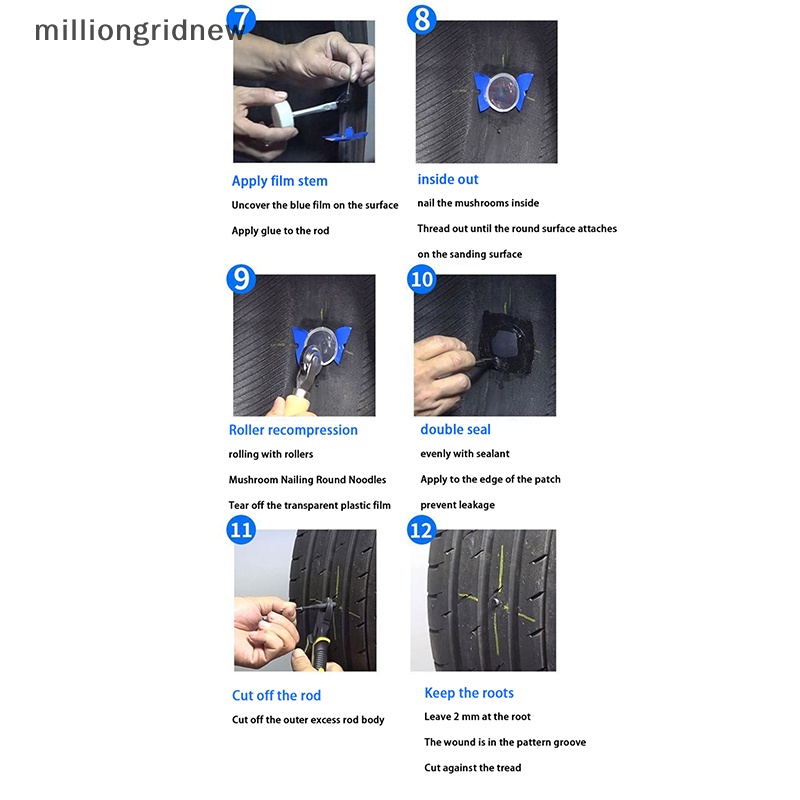 Bộ 24 Miếng Dán Cao Su Vá Lốp Xe Hơi Mgnridnew