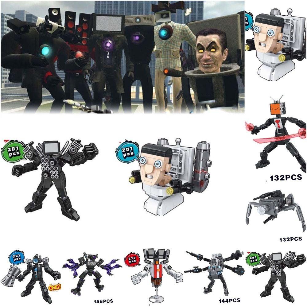 Miquel Bộ Đồ Chơi Mô Hình toilet man skibidi diy Bằng Nhựa Có Thể Tháo Rời