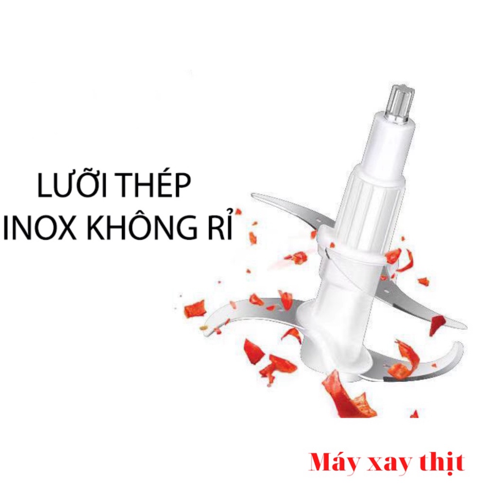 Máy xay thịt mini - xay tỏi ớt xay thịt, máy xay thịt đa năng xay sinh tố ngũ cốc dung tích 2L HOT KH