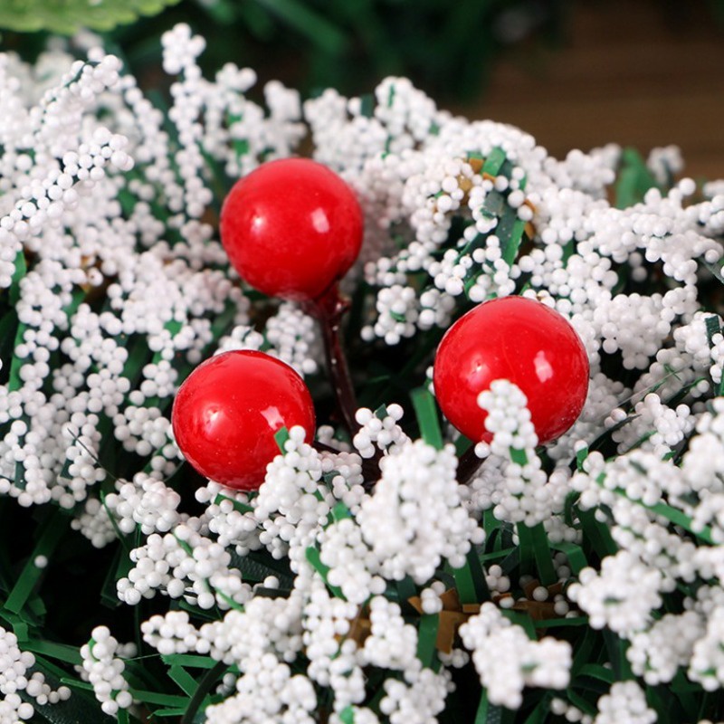 Bộ 10 Quả cherry Giả Bằng Nhựa Dùng Trang Trí Cây Thông Giáng Sinh