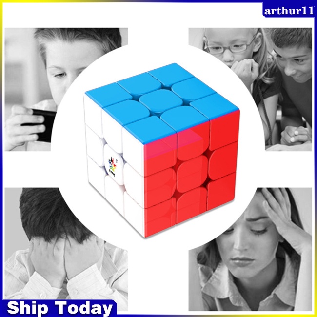 Đồ Chơi Khối Rubik 3x3 Xoay Tròn Mượt Có Nam Châm Giáo Dục Cho Người Lớn Và Trẻ Em
