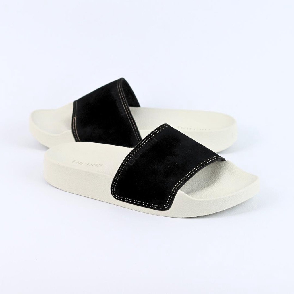 Dép quai ngang slipper Tổng hợp Da Lộn cao cấp nam, nữ  HISHOO siêu nhẹ da bò thật thời trang size 35-45 U444