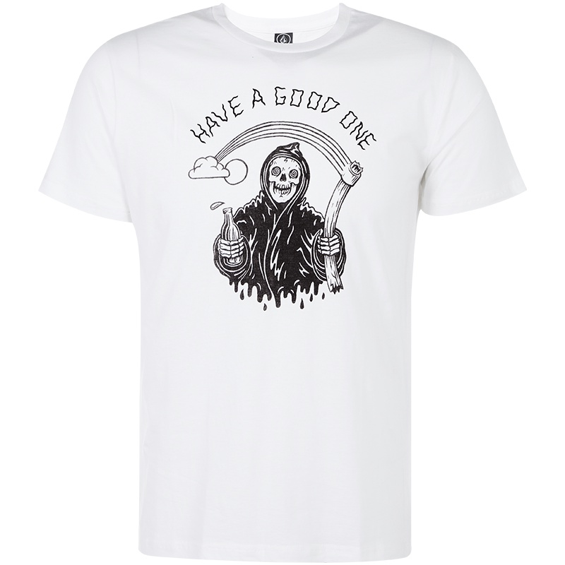 Volcom Áo Thun cotton Tay Ngắn Màu Trơn Phong Cách Âu Mỹ Cho Nam