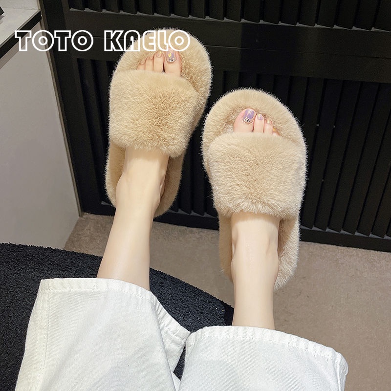 TOTOK  dép lông dép bông Đế Dày dép quai hậu đế cao 2023 hot trend Phù hợp Thoải mái Linh hoạt Chống thấm nước FDL23A0ABS 41Z231013