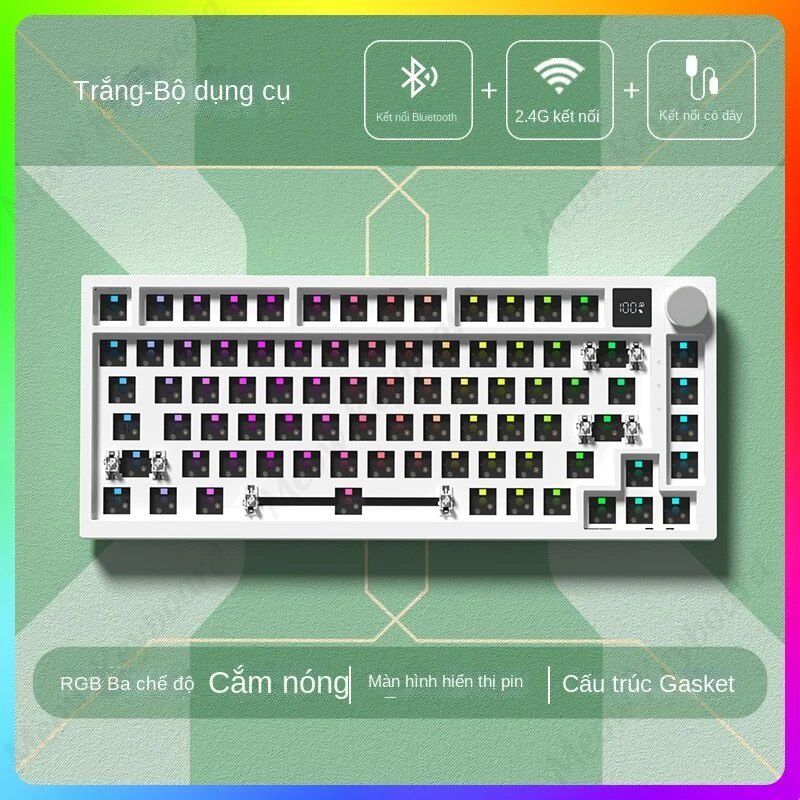 KIT BÀN PHÍM CƠ CUSTOM | WK75 PRO | 3 MODE | LED RGB