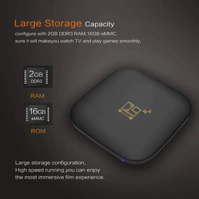 Hộp tv box Thông Minh android 10.0 2023 4g 5g 905 hdr10 hd 4k 3d h.265 iptv 8gb 128gb iptv Amo