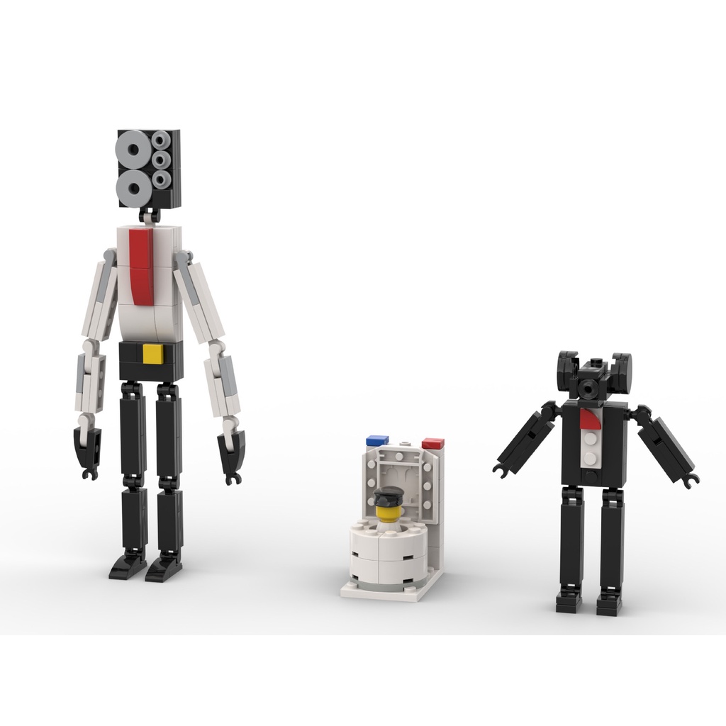 Skibidi Mô Hình Đồ Chơi Lắp Ráp toilet man vs man Độc Đáo