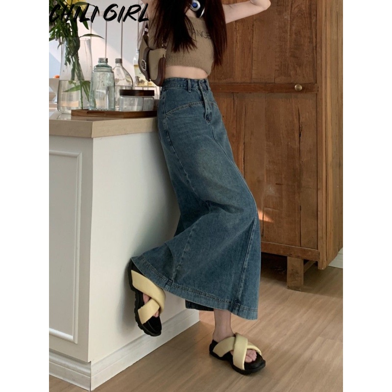 CHILI GIRL váy Chân váy thời trang váy nữ Durable trendy Phong cách INS WWY23A0BHN 42Z231016