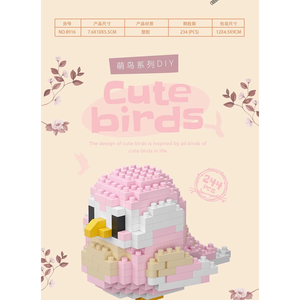 Lego Đồ Chơi Lắp Ráp Chú Chim Nhỏ Dễ Thương Cho Bé