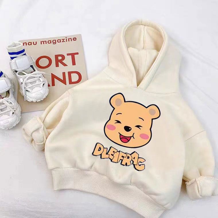 Phlis Áo hoodie Dày Dặn Giữ Ấm Thời Trang Thu Đông 2023 Cho Bé